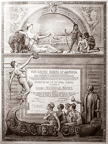 peq_Diploma-exposición-colombina-1893-I